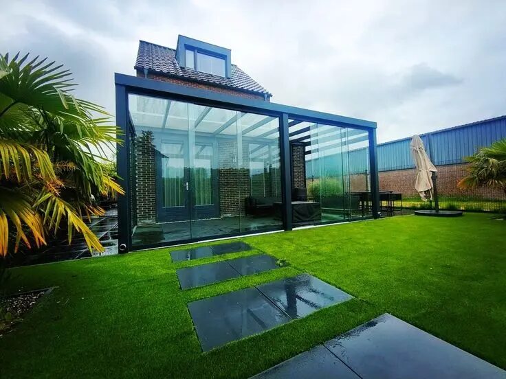 Prachtige buitenruimte met aluminium veranda