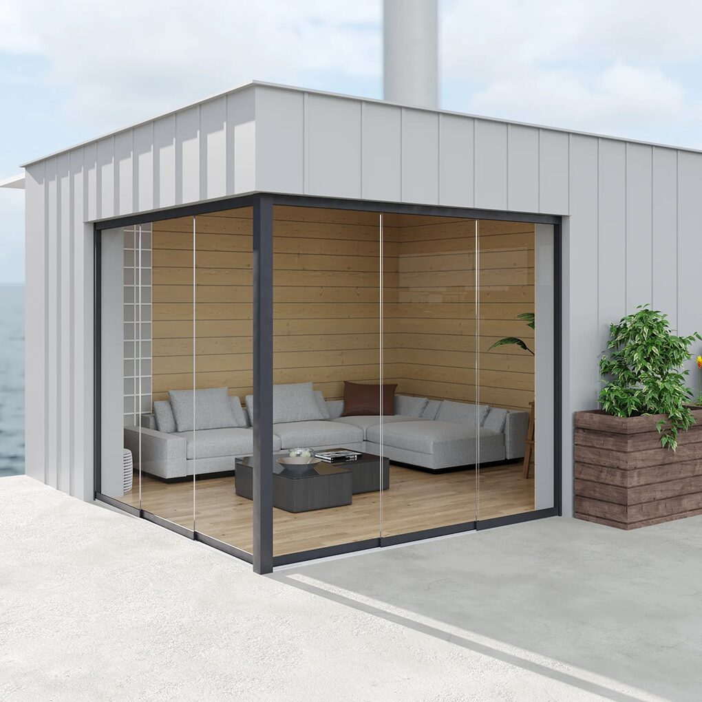 Glazen schuifwand Solivera